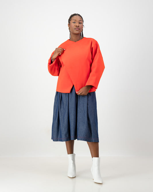 Russian Red Melton jacket