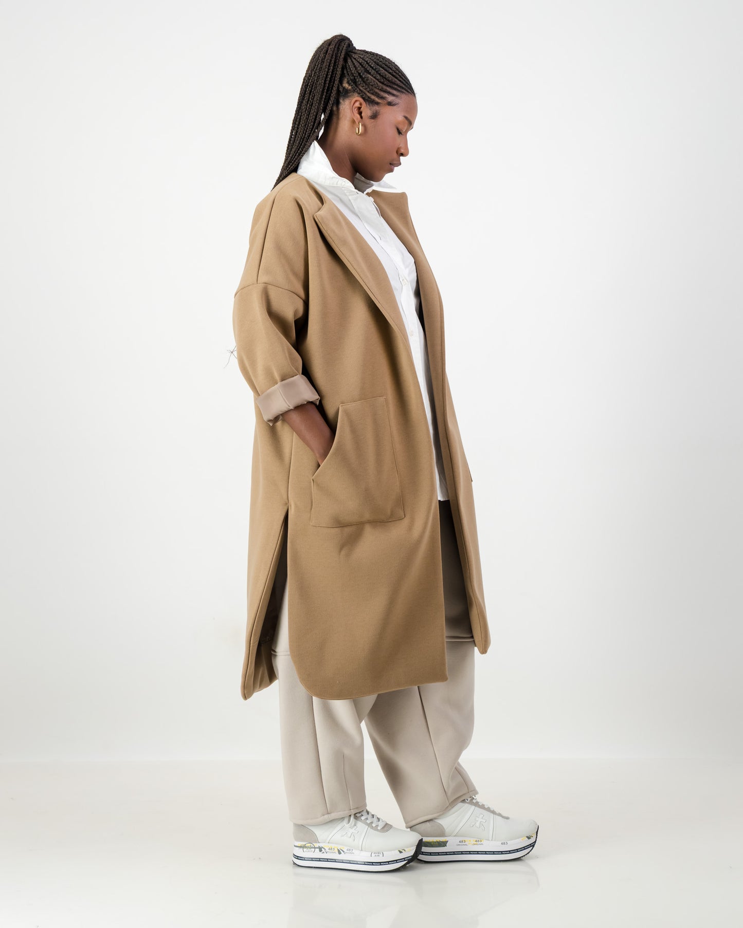 The Caramel Melton coat