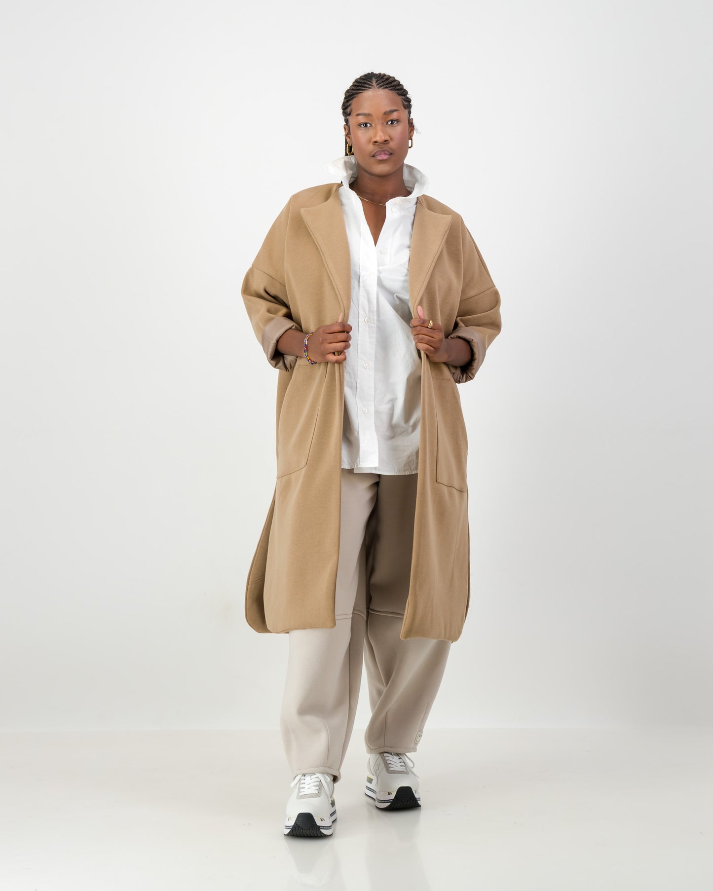 The Caramel Melton coat