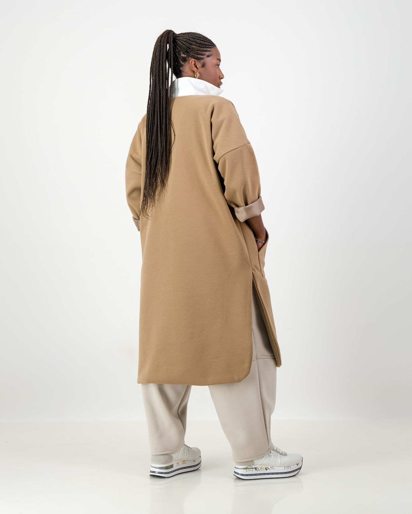 The Caramel Melton coat