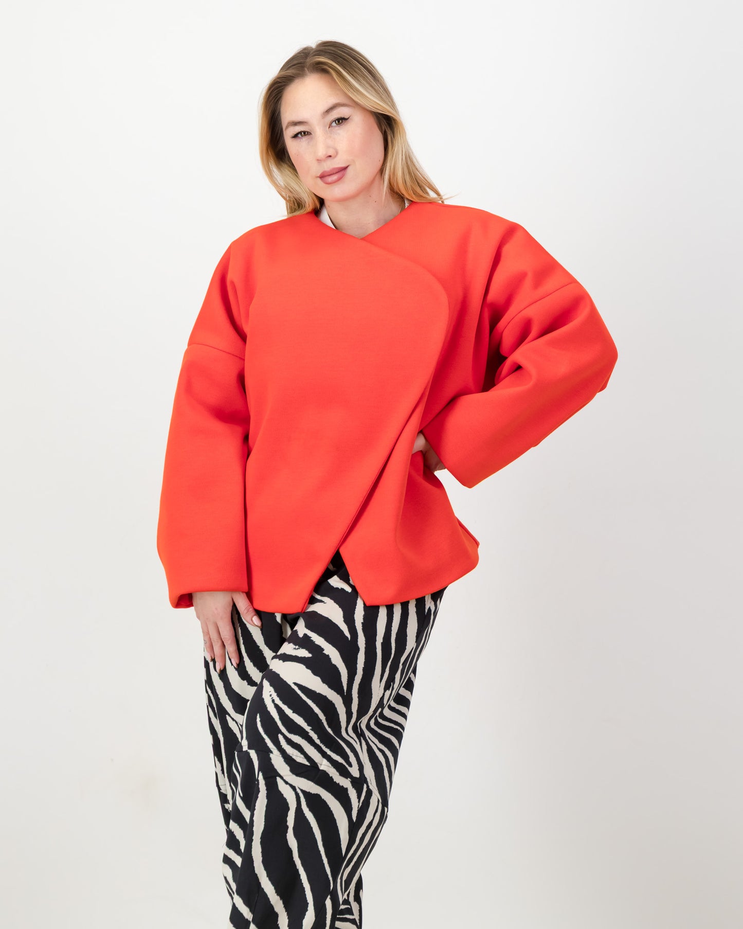 Russian Red Melton jacket