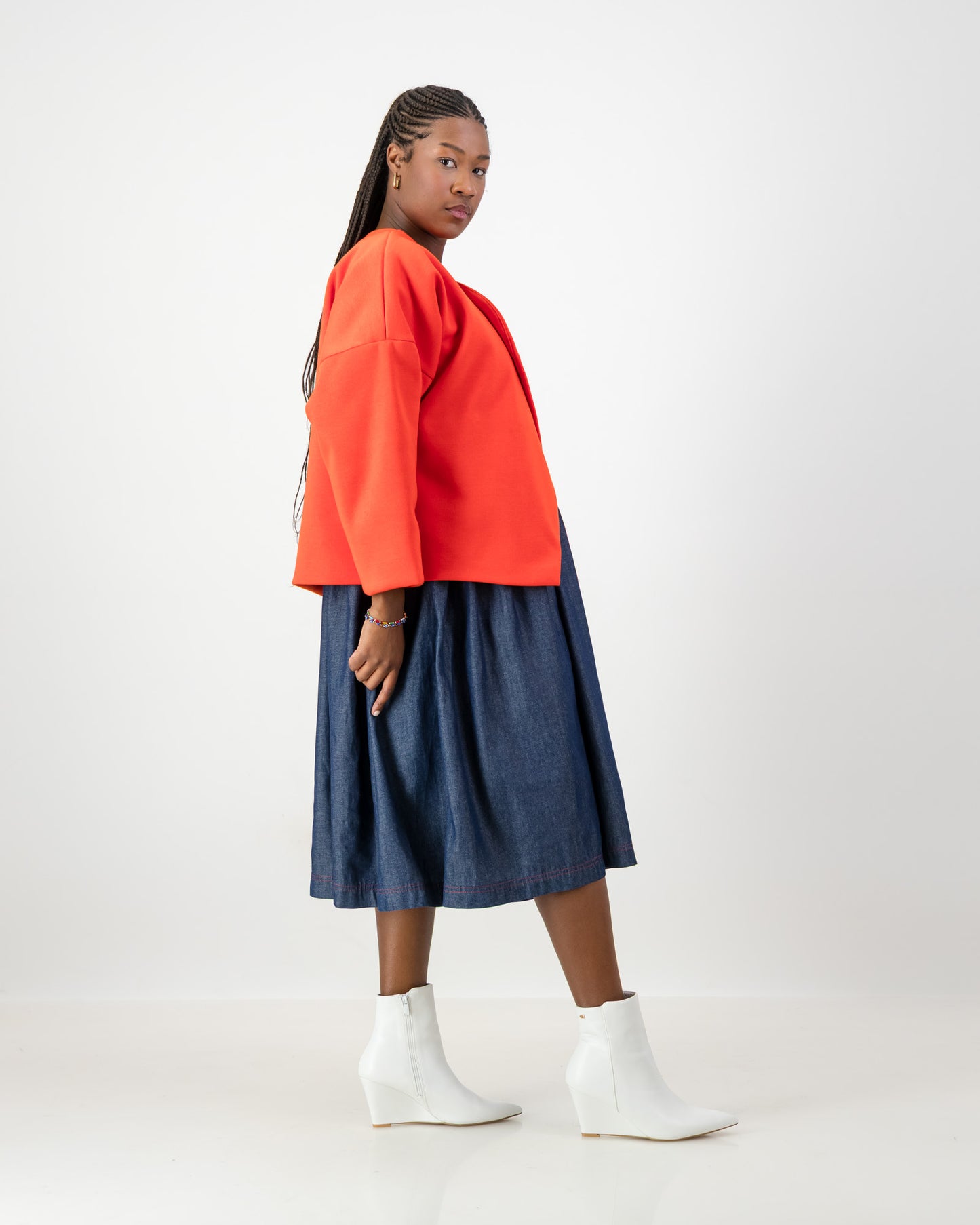 Russian Red Melton jacket